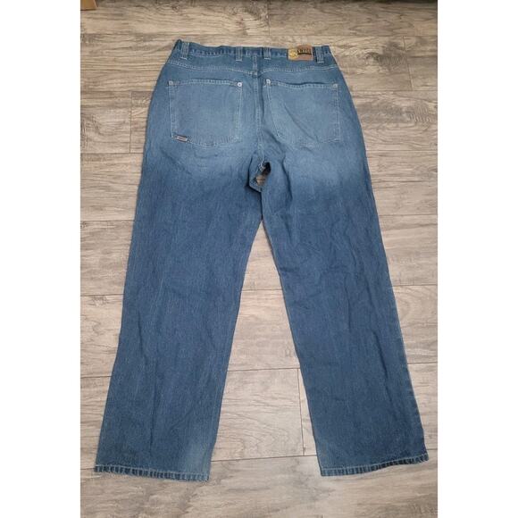 Enyce Jeans Men's 40x32 Baggy Wide Leg Y2K Hip Hop Streetwear Denim Blue Vintage - Picture 2 of 6